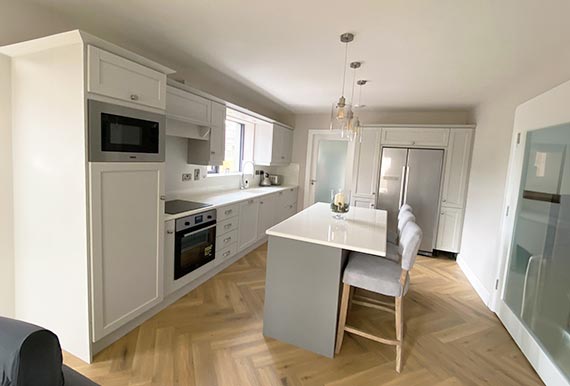 An image of a bespoke fitted kitchen in county Cork in 2024