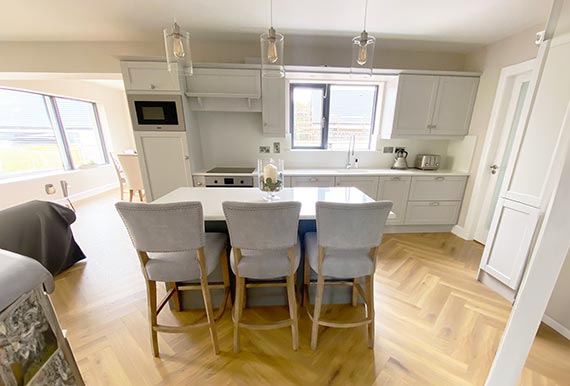 An image of a bespoke fitted kitchen in county Cork in 2024