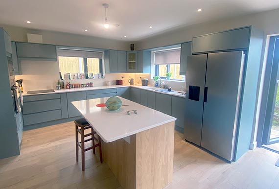 An image of a bespoke fitted kitchen in county Cork in 2024