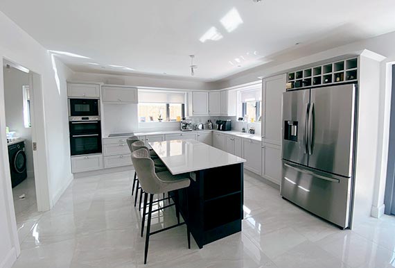 An image of a bespoke fitted kitchen in county Cork in 2024