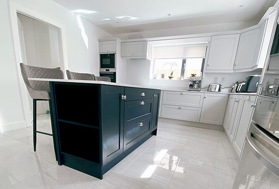 An image of a bespoke fitted kitchen in county Cork in 2024