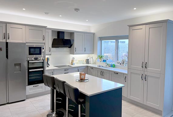 An image of a bespoke fitted kitchen in county Cork in 2024