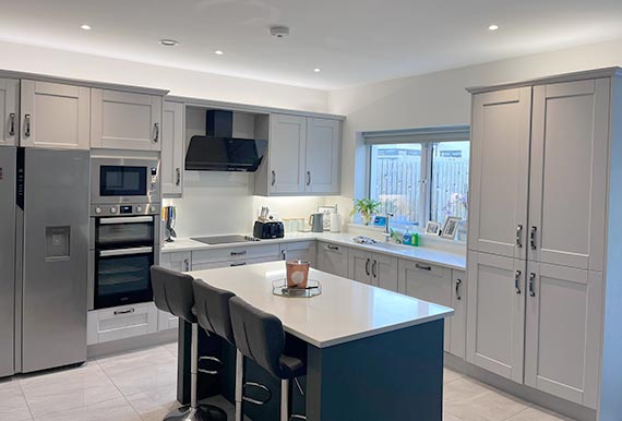 An image of a bespoke fitted kitchen in county Cork in 2024